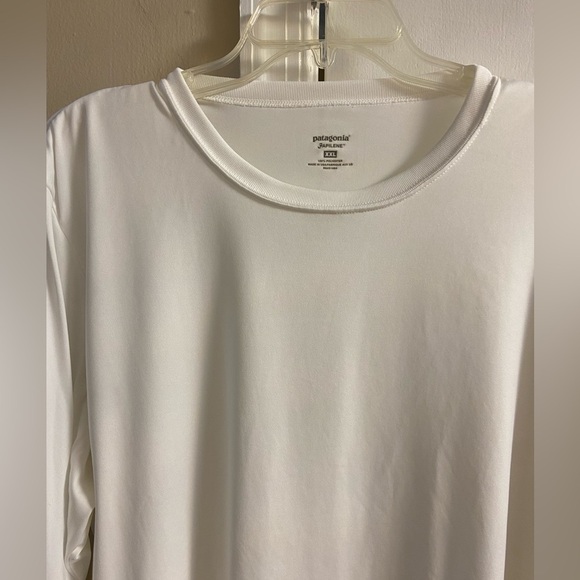 Patagonia Capilene white crewneck top men long sleeve XXL - Picture 3 of 5